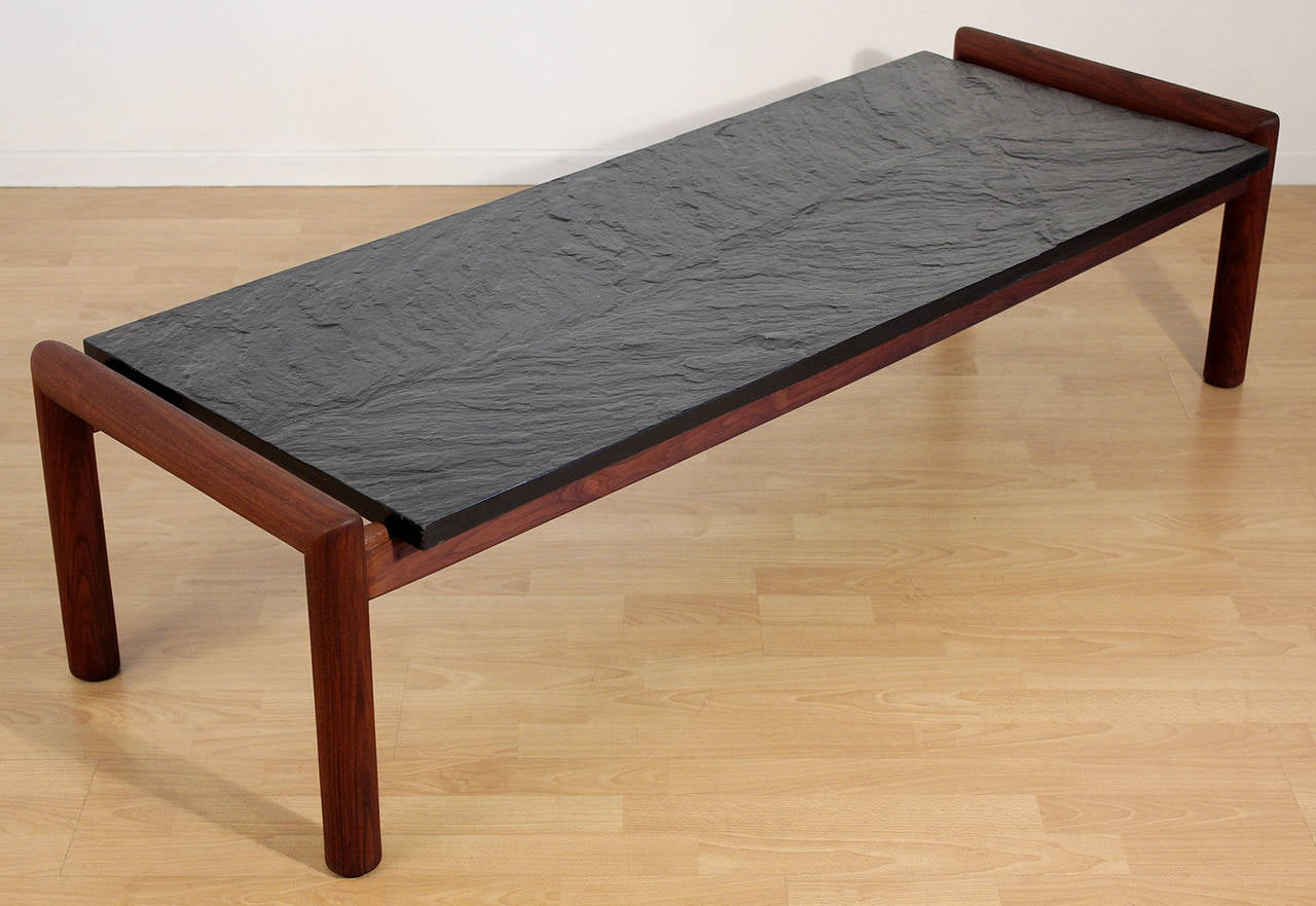 Adrian Pearsall for Craft Associates Slate Top Coffee Table at 1stDibs
