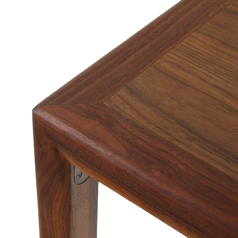 Walnut extended dining table by Brown Saltman at 1stDibs