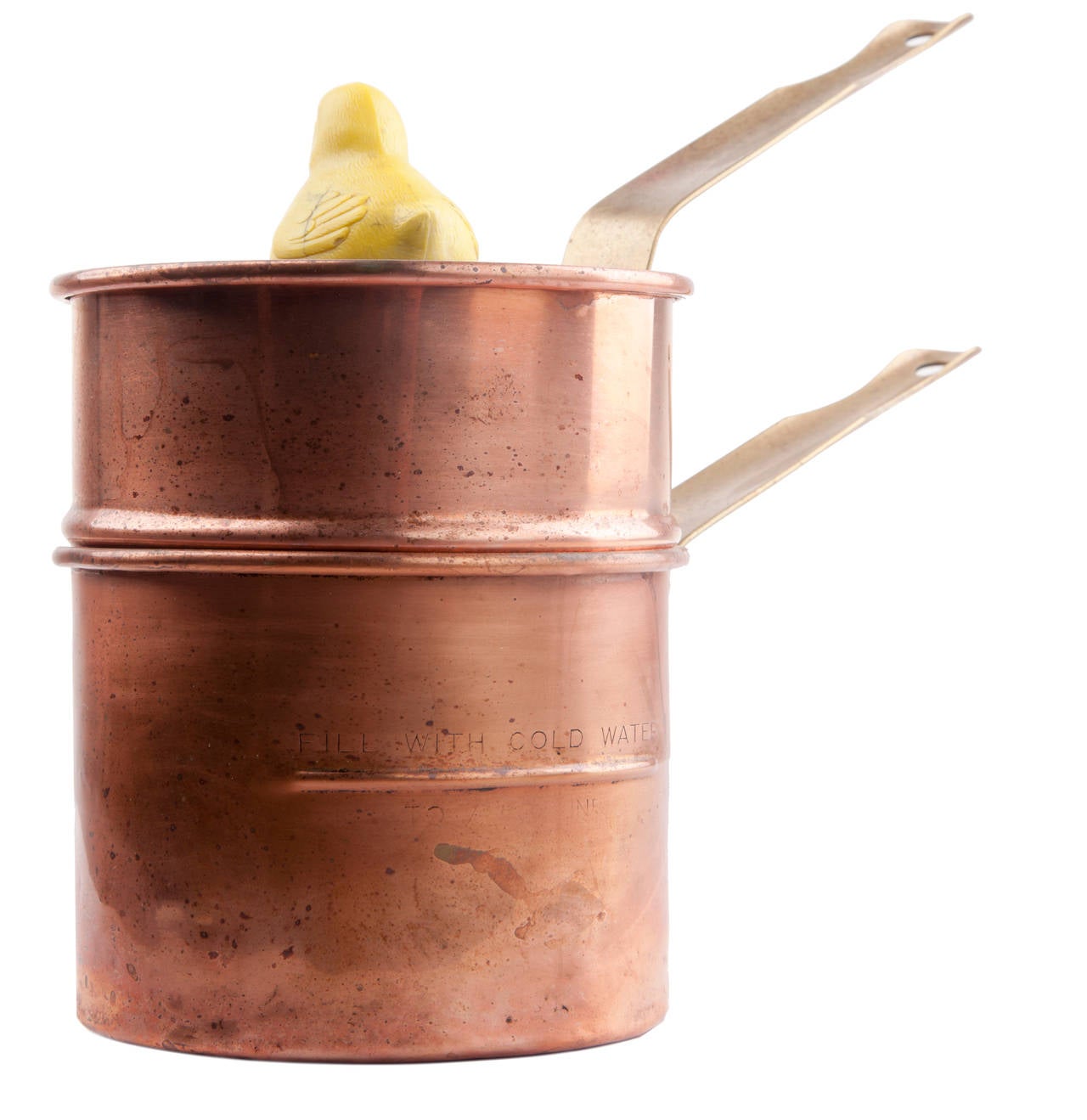 Vintage Copper Revere Ware Double Boiler Egg Cooker at 1stdibs