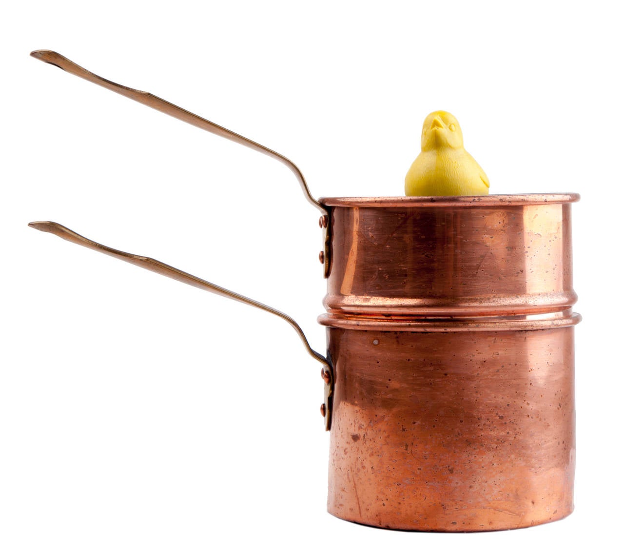 Vintage Copper Revere Ware Double Boiler Egg Cooker at 1stdibs