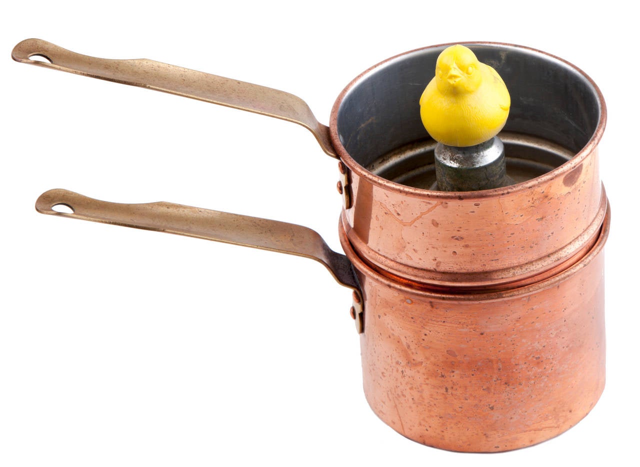 Vintage Copper Revere Ware Double Boiler Egg Cooker at 1stdibs