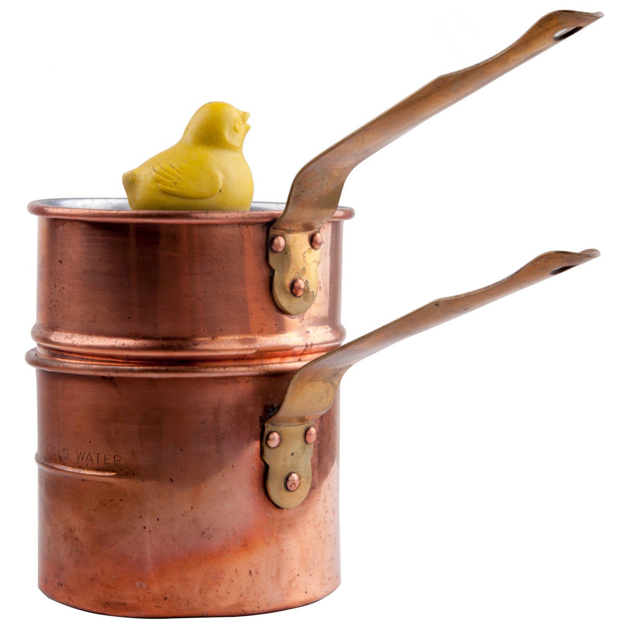 Vintage Copper Revere Ware Double Boiler Egg Cooker at 1stdibs