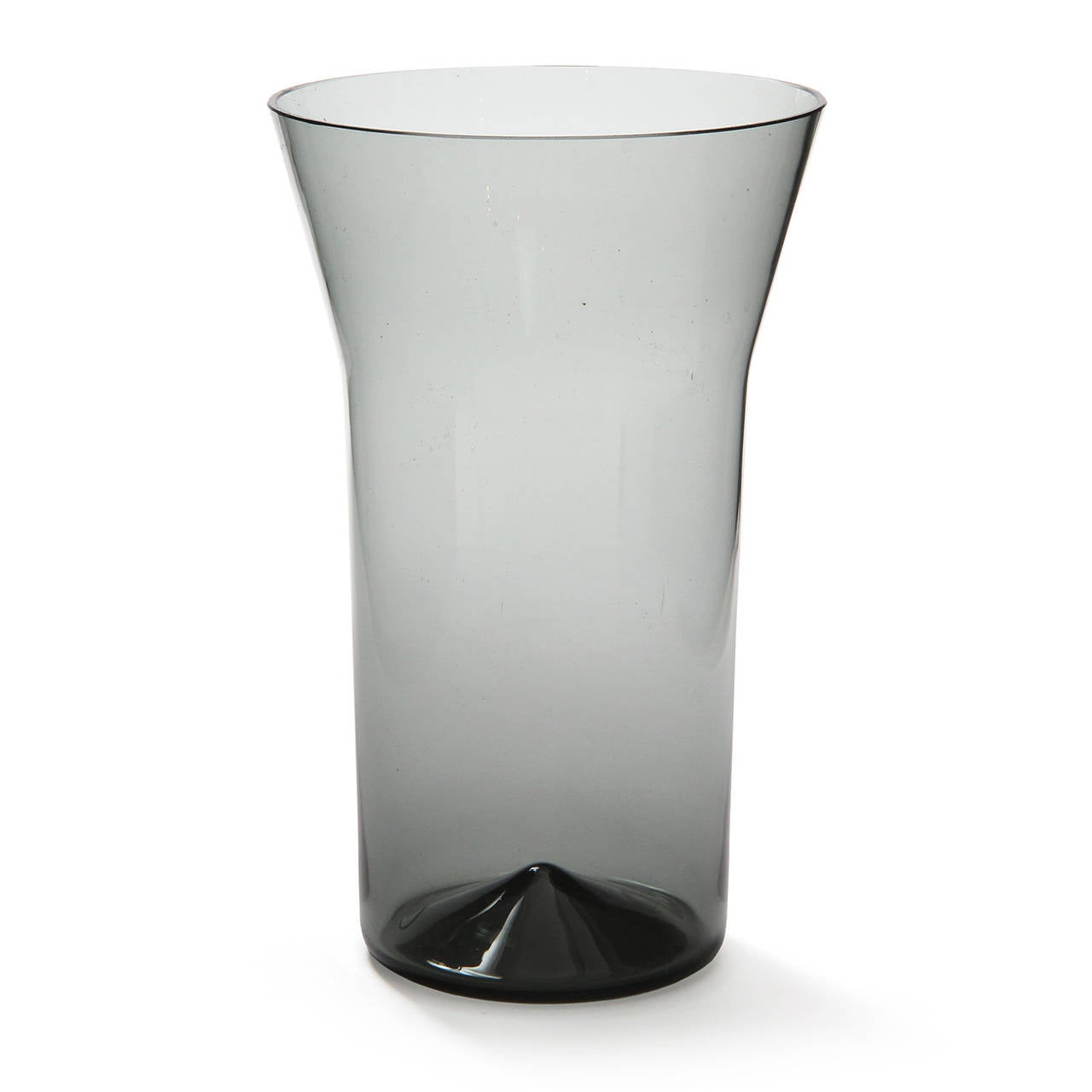 Smoked Glass Vase For Sale at 1stdibs