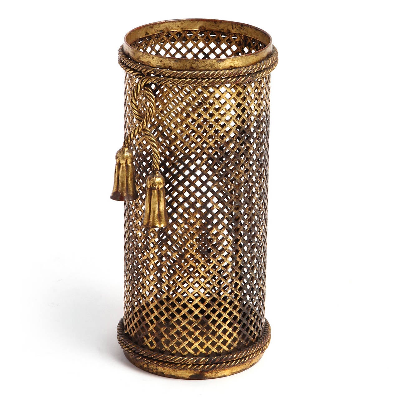Gilded Iron Umbrella Stand at 1stdibs