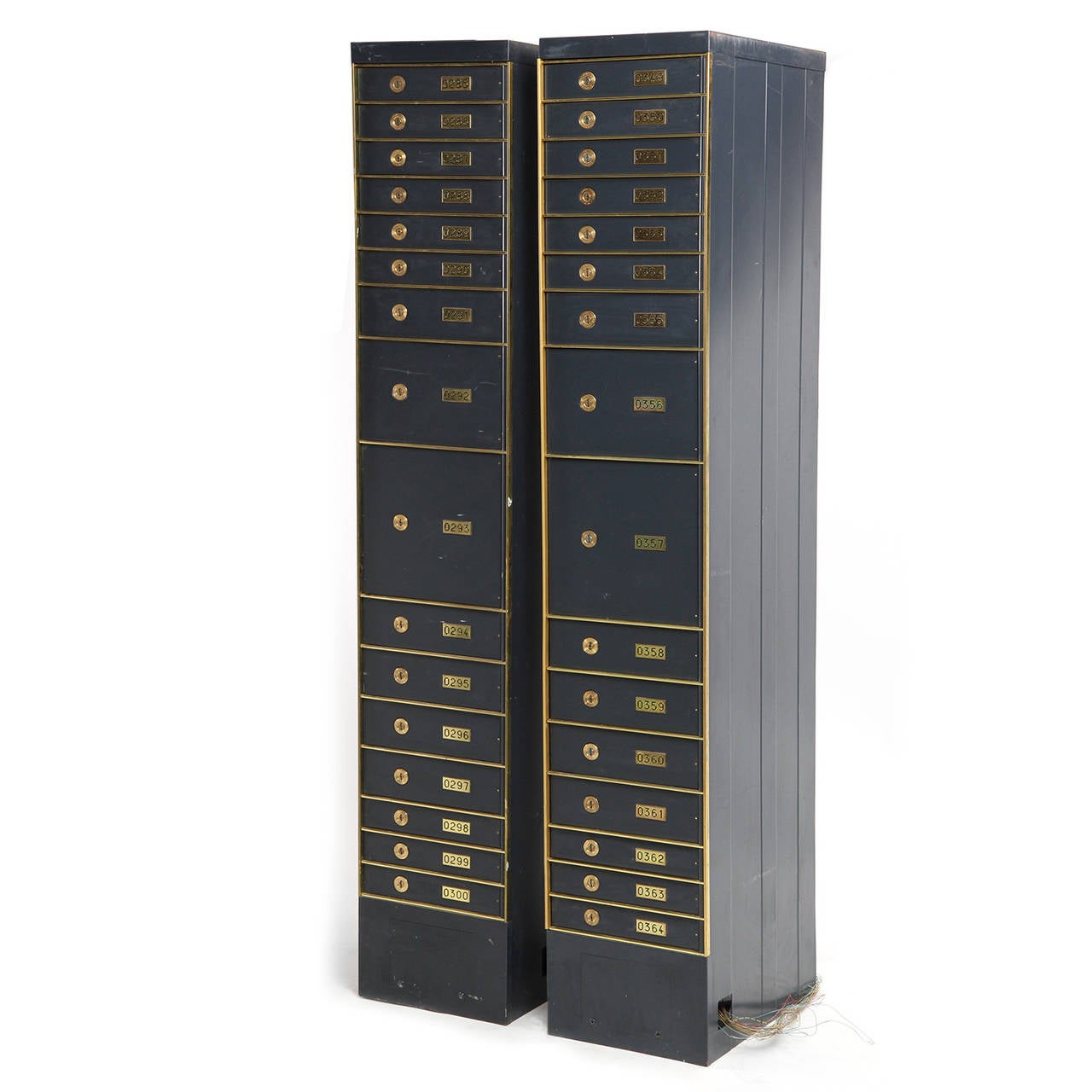Enumerated Stacked Safety Deposit Boxes For Sale at 1stdibs