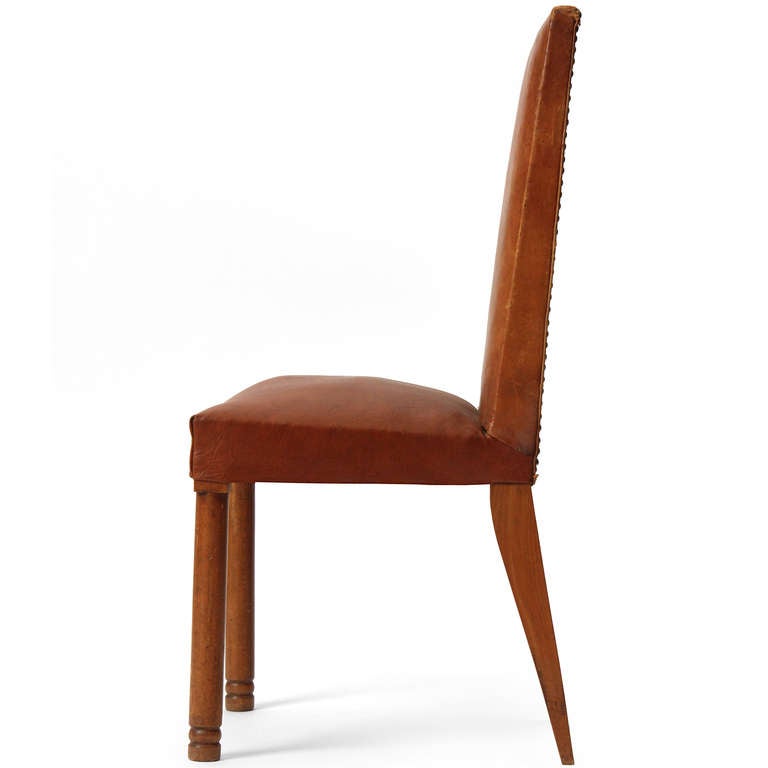 Set of Four French Dining Chairs For Sale at 1stDibs