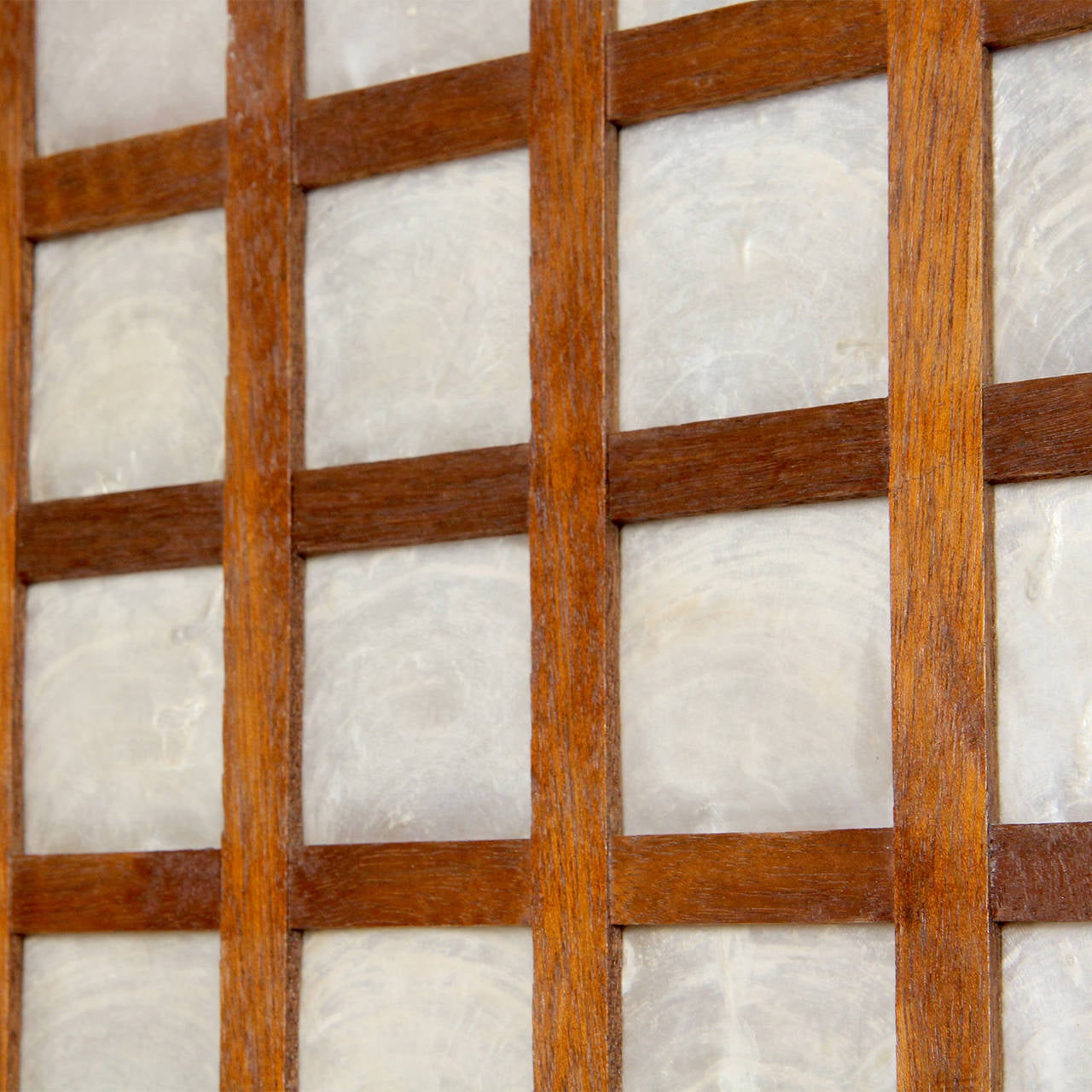 1950s Mahogany and Capiz Shell Gridded Panel For Sale at 1stDibs
