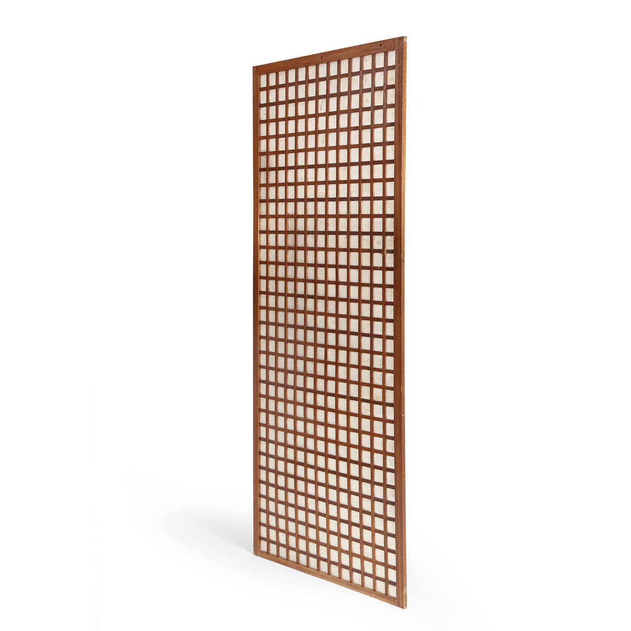 1950s Mahogany and Capiz Shell Gridded Panel For Sale at 1stDibs