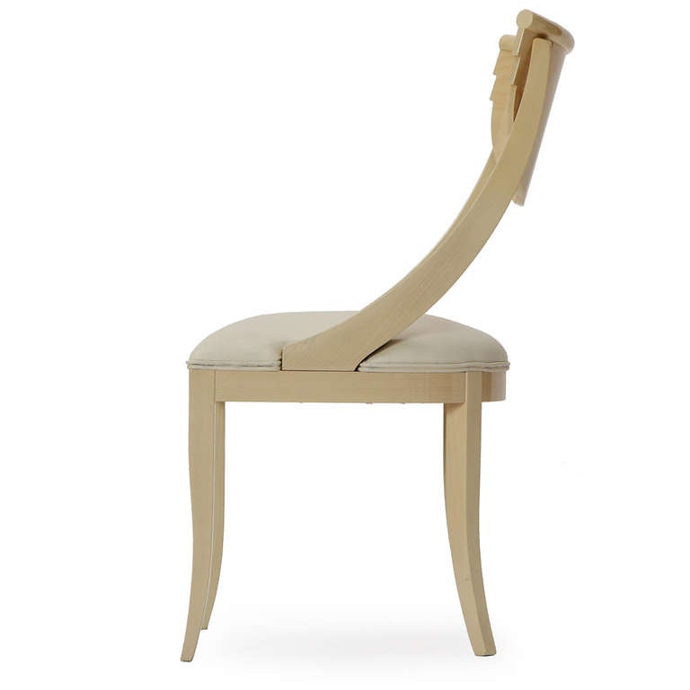 Decorative Light Wood Dining Chairs For Sale at 1stdibs