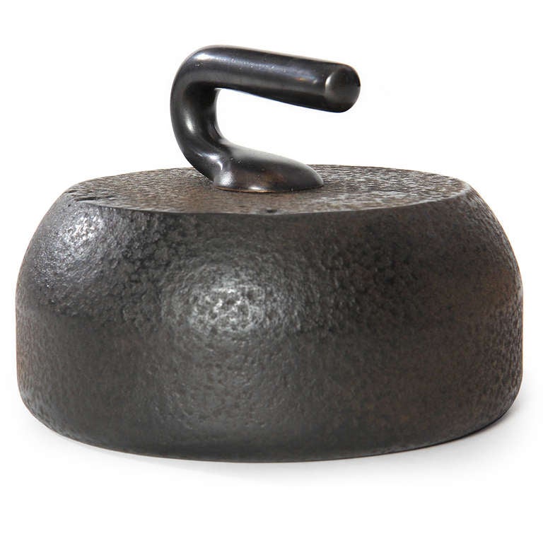 Cast Iron Curling Stone For Sale at 1stdibs