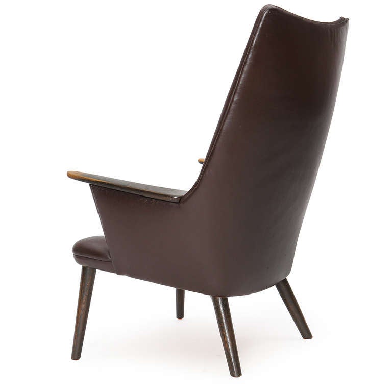 High Back Easy Chair by Hans J. Wegner For Sale at 1stDibs