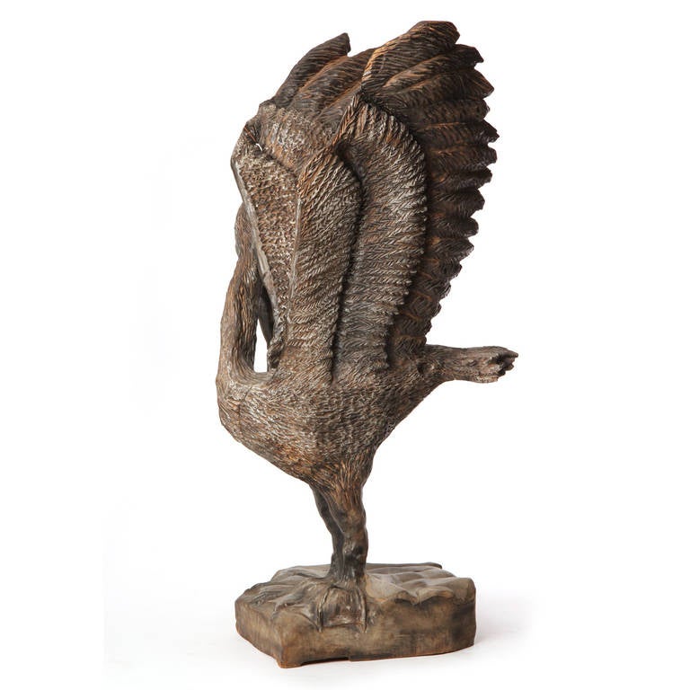 HandCarved Pelican by Byrd Baker For Sale at 1stDibs chainsaw carved pelicans for sale, baker