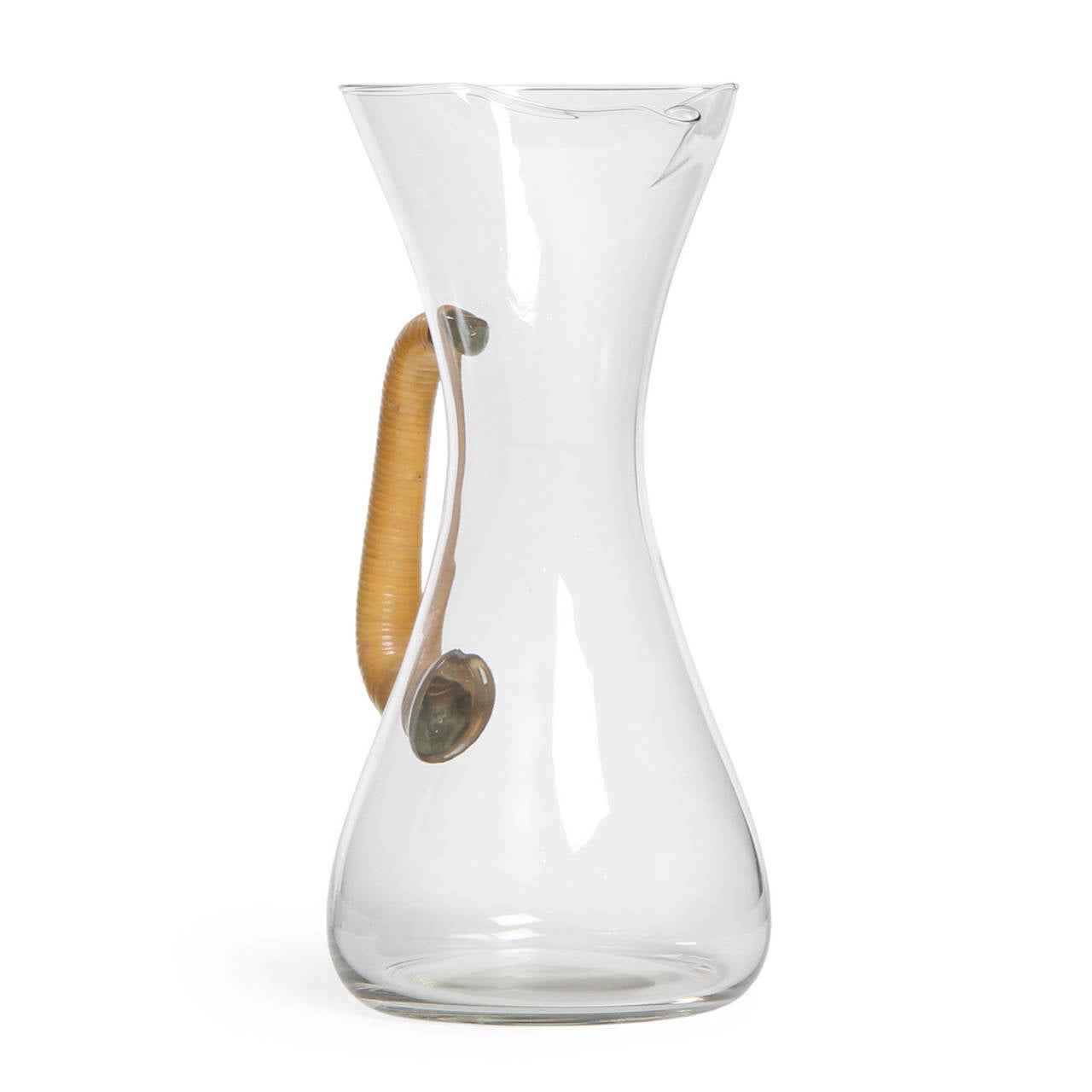 Cane Handled Glass Pitcher at 1stDibs