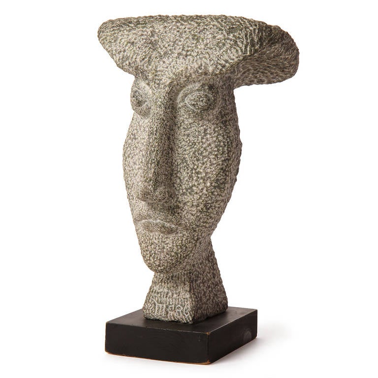 Carved Granite Bust For Sale at 1stdibs