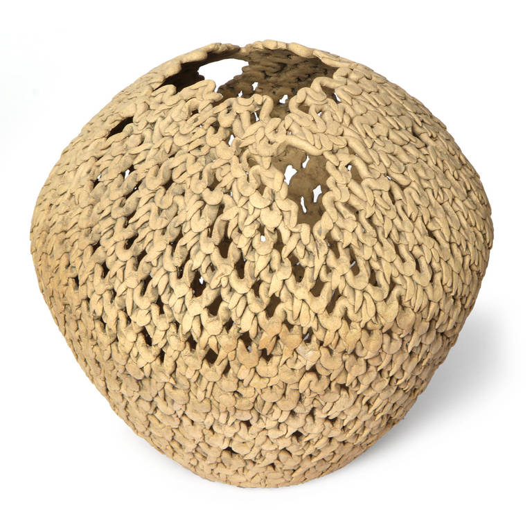 "Woven" Ceramic Vessel at 1stDibs