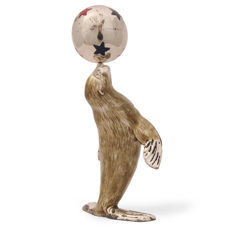Sterling Sea Lion Figurine by Tiffany and Co. For Sale at 1stdibs