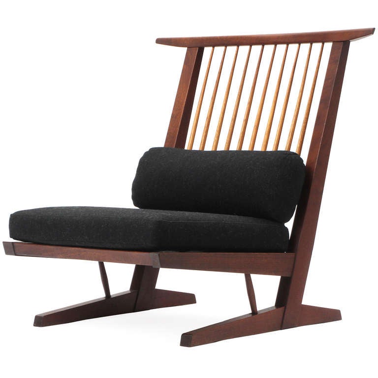 Conoid Lounge Chairs by Nakashima For Sale at 1stDibs