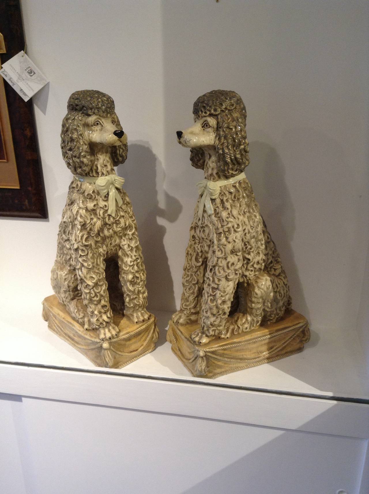 Magnificent Pair of Lifesize Poodle Statue at 1stDibs life size