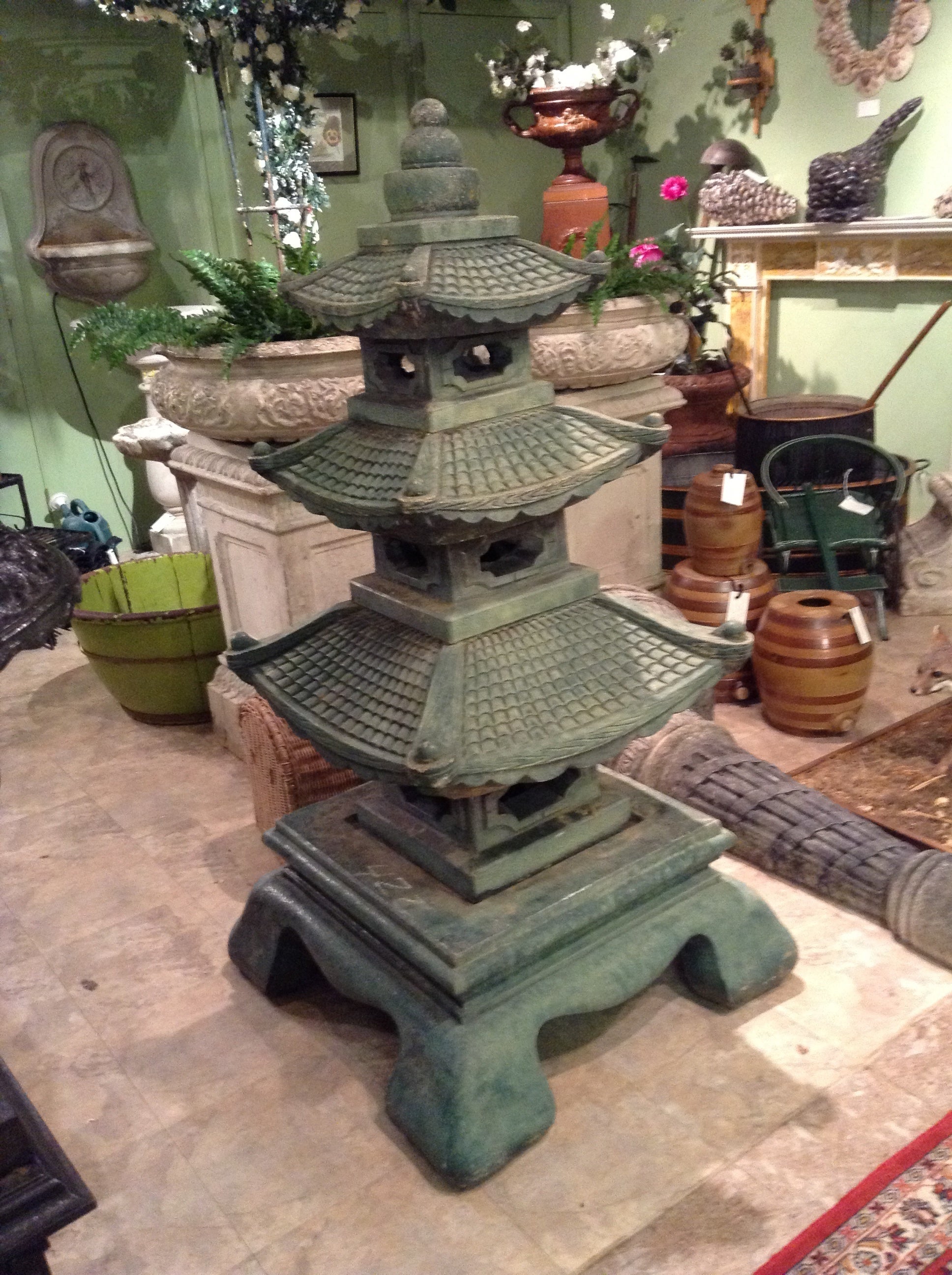 Chinese Pagoda Garden Statuary at 1stDibs pagoda garden statue