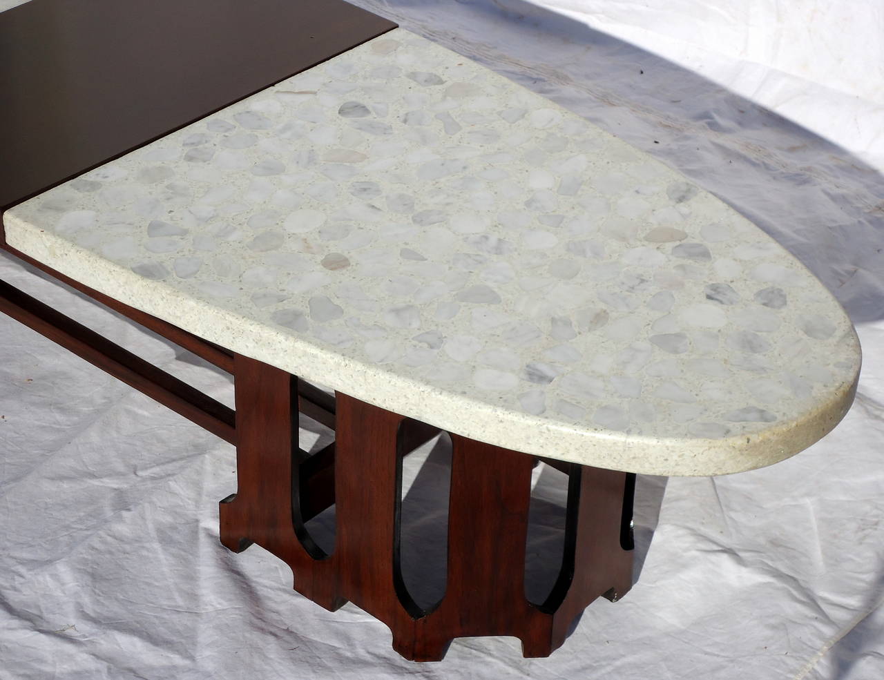 Harvey Probber MidCentury Terrazzo MarbleTop Coffee Table, circa 1955