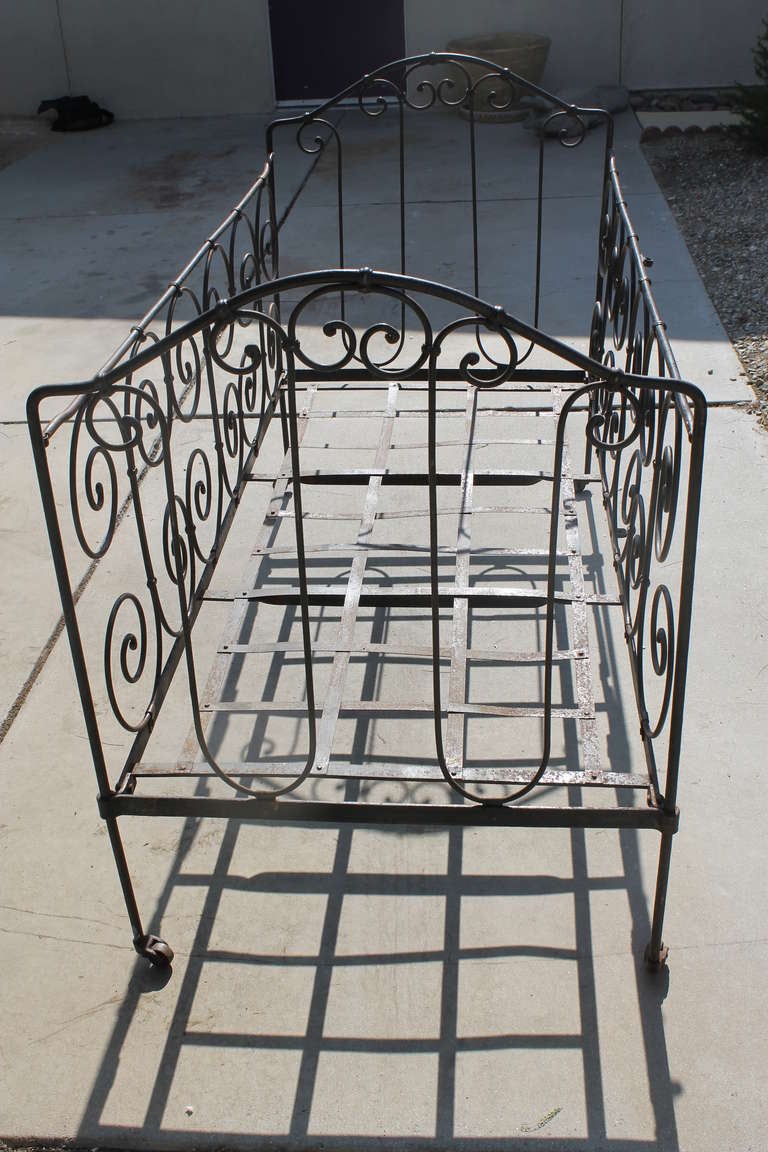 Art Nouveau Metal Daybed For Sale at 1stdibs