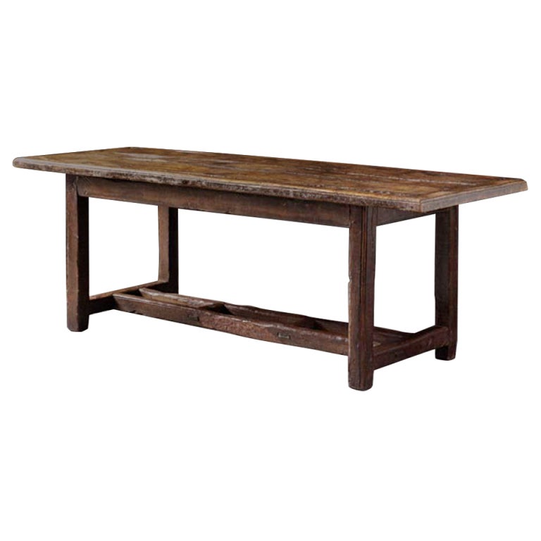 English Walnut Farmhouse Table For Sale at 1stDibs