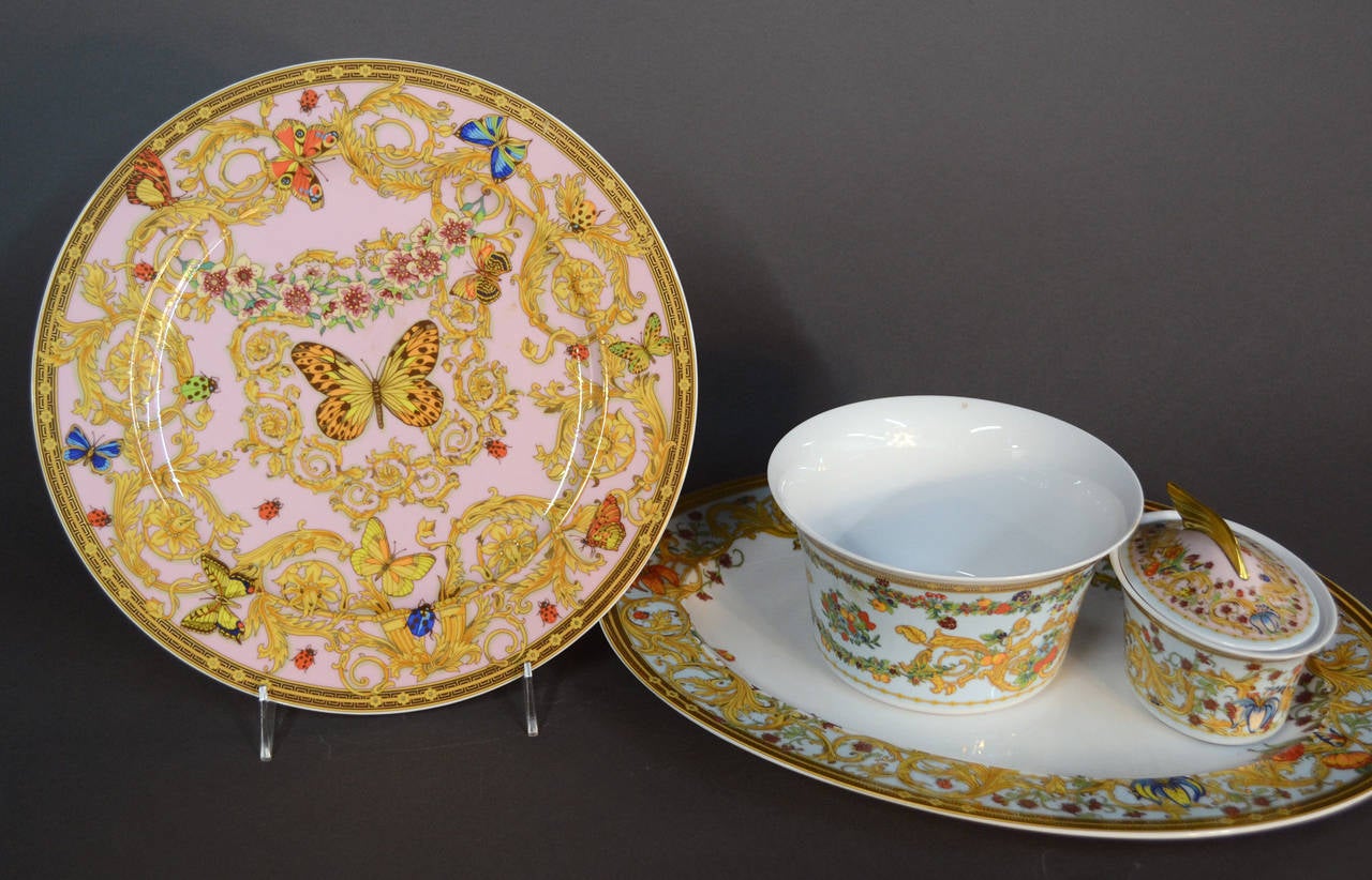 Le Jardin de Versace China Dinnerware Set at 1stDibs versace china set, versace dinnerware set