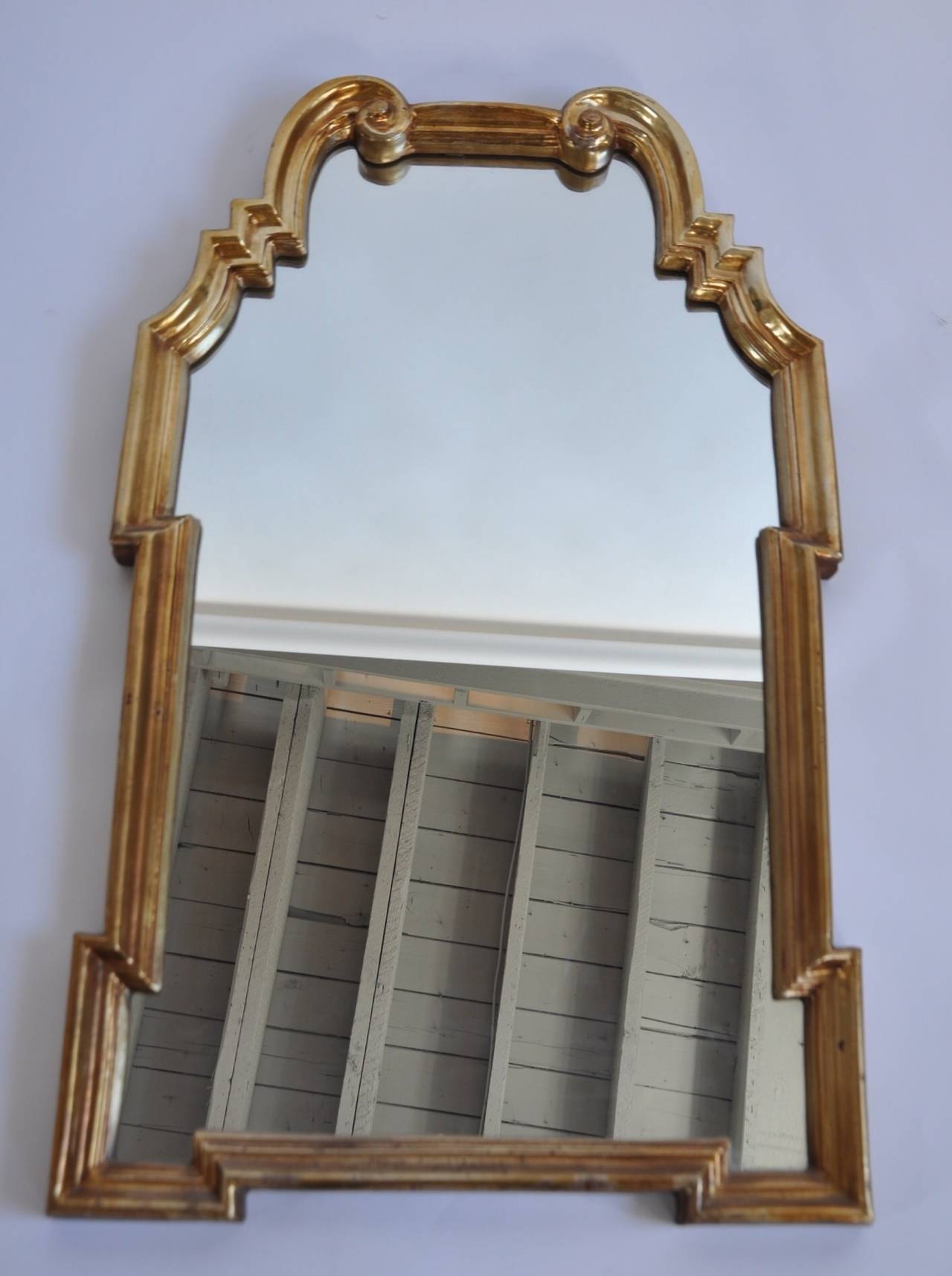 Gold Leaf Mirror by Labarge For Sale at 1stDibs labarge mirrors, la