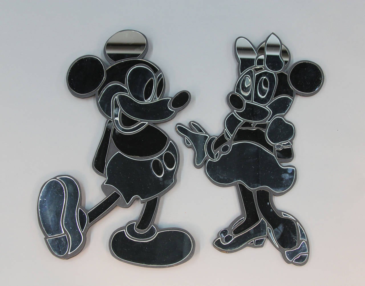 Fantastic Disney Mickey and Minnie Mirrors by David Marshall at 1stDibs