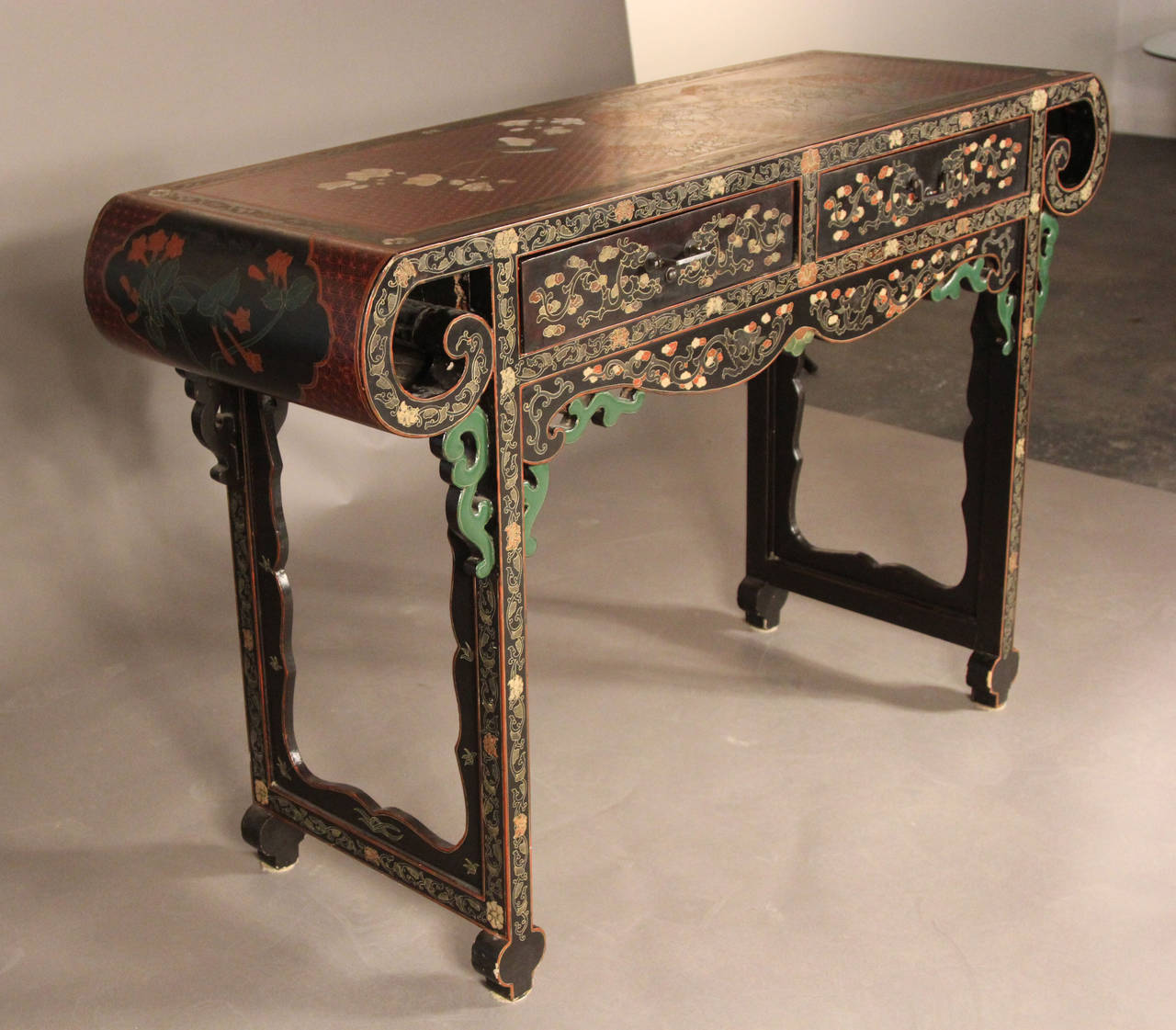 Chinese Lacquer Altar Table For Sale at 1stDibs