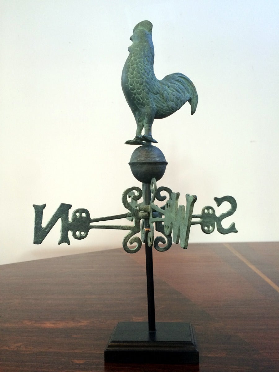 Rooster WeatherVane on Display Stand at 1stDibs weathervane display