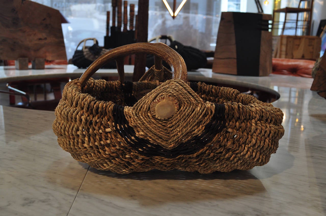 Custom Deer Antler Basket at 1stDibs