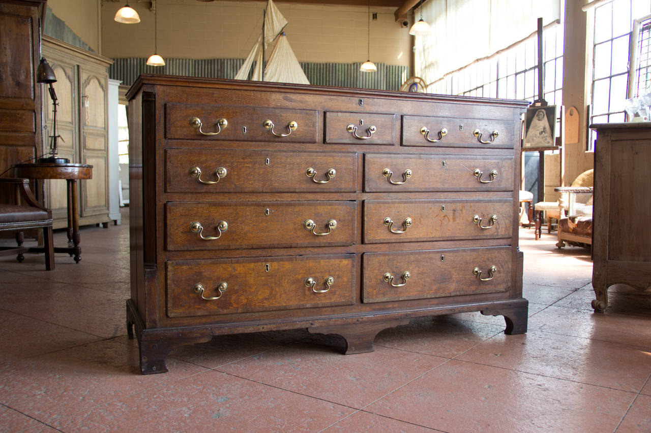 Oak Linen Chest at 1stDibs
