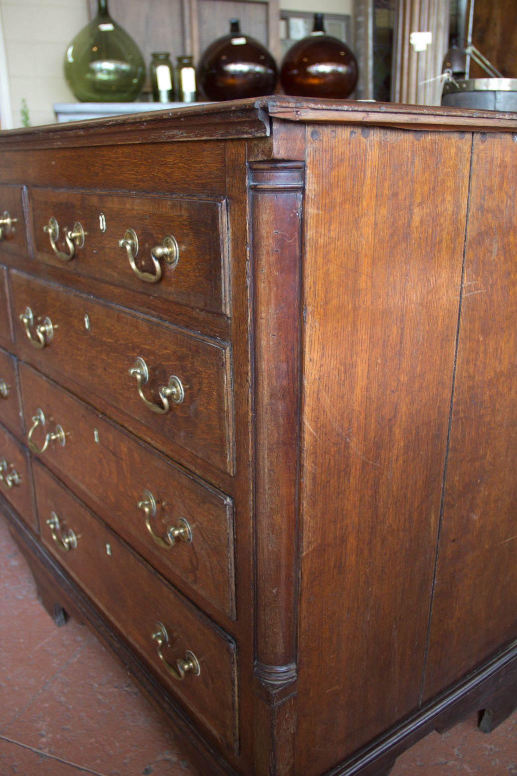 Oak Linen Chest at 1stDibs