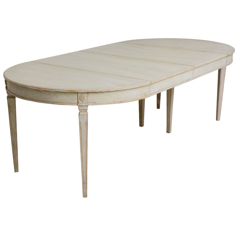 Scandinavian Swedish Antique Painted Dining Table at 1stDibs antique