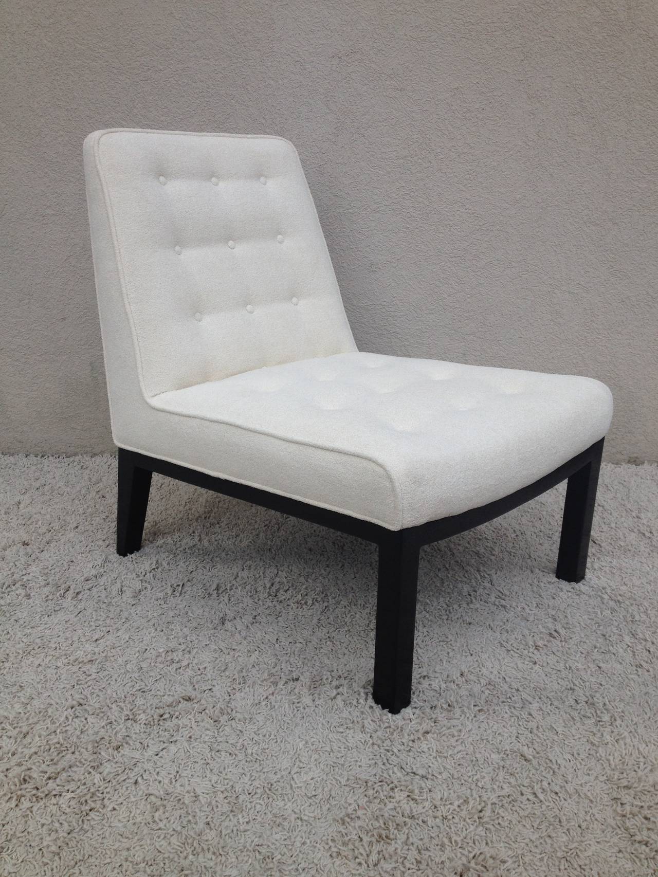 Pair of Edward Wormley for Dunbar Slipper Chairs at 1stDibs