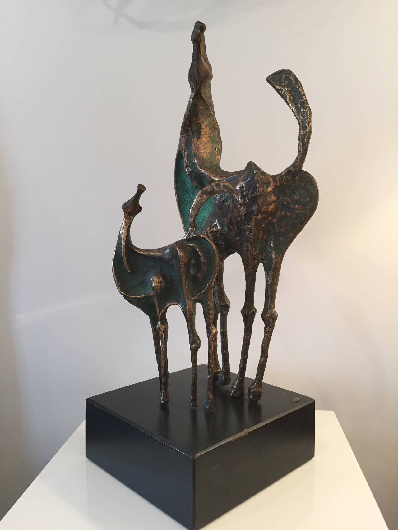 Curtis Jere Bronze Horses Sculpture at 1stDibs
