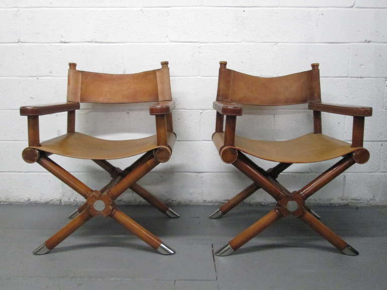 Pair of Ralph Lauren Leather Director's Chairs at 1stDibs ralph lauren directors chair, ralph