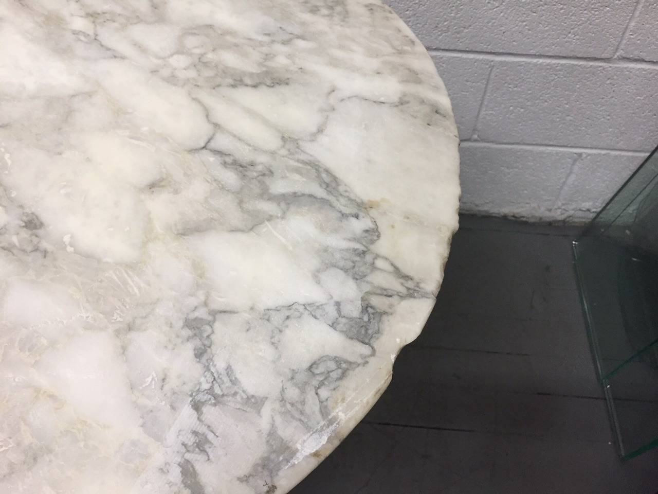 Oval Marble Table by Nicos Zographos at 1stDibs