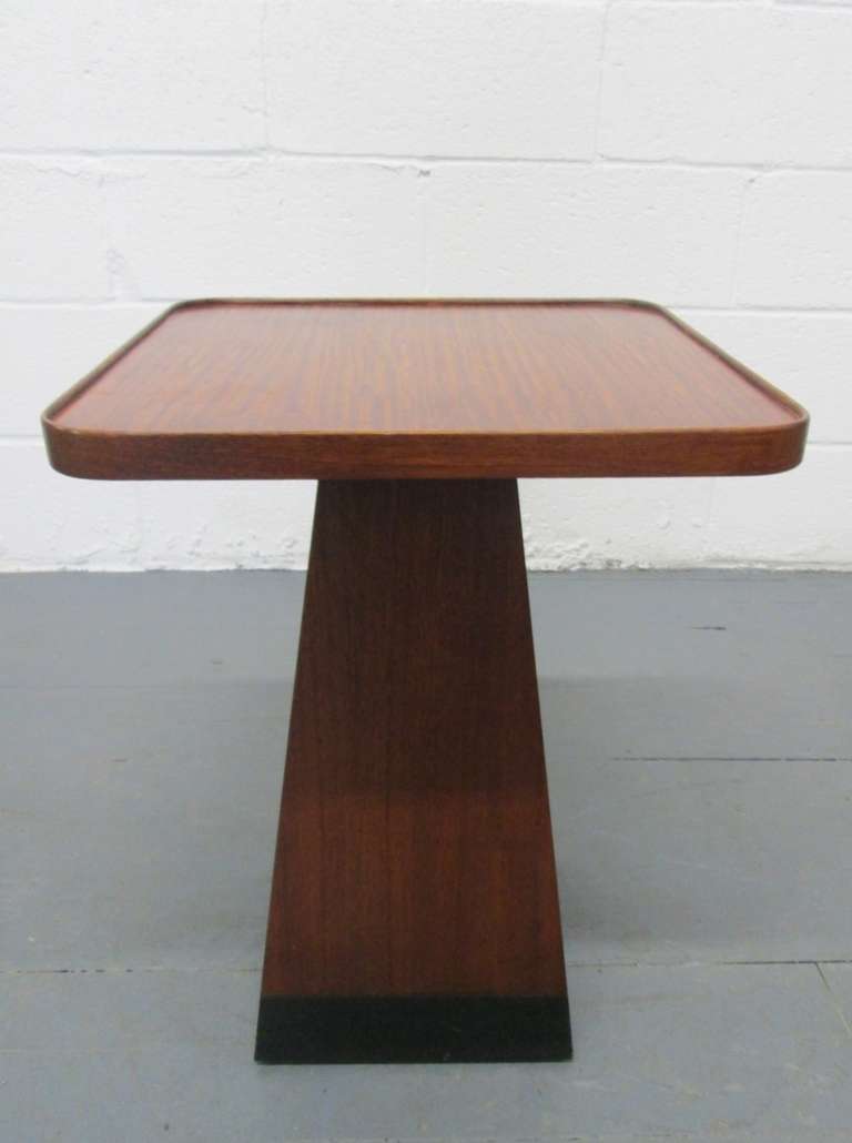 Mid Century Modern Pedestal Table at 1stDibs