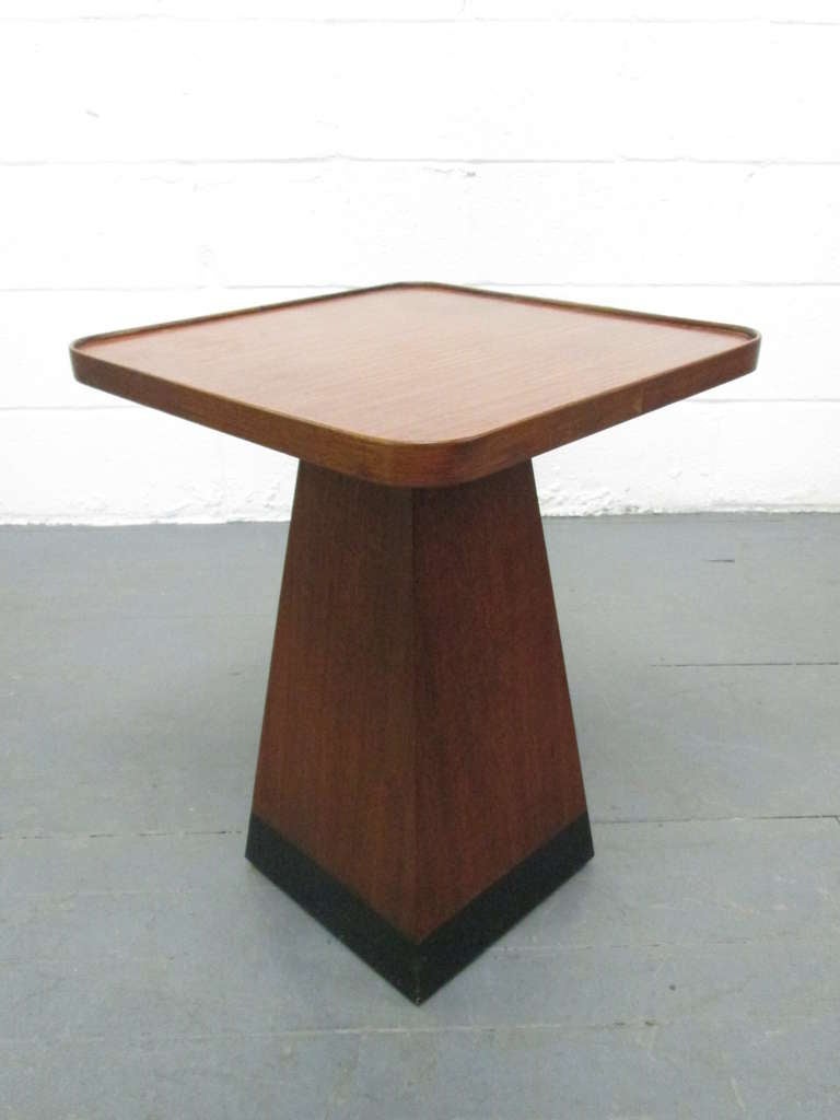 Mid Century Modern Pedestal Table at 1stDibs