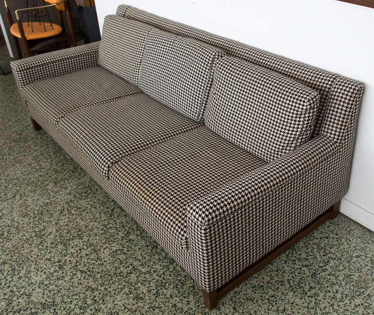 Midcentury Houndstooth Sofa at 1stdibs