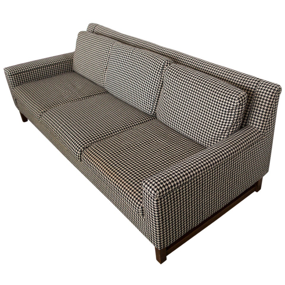 Midcentury Houndstooth Sofa at 1stDibs houndstooth couch, hounds tooth sofa