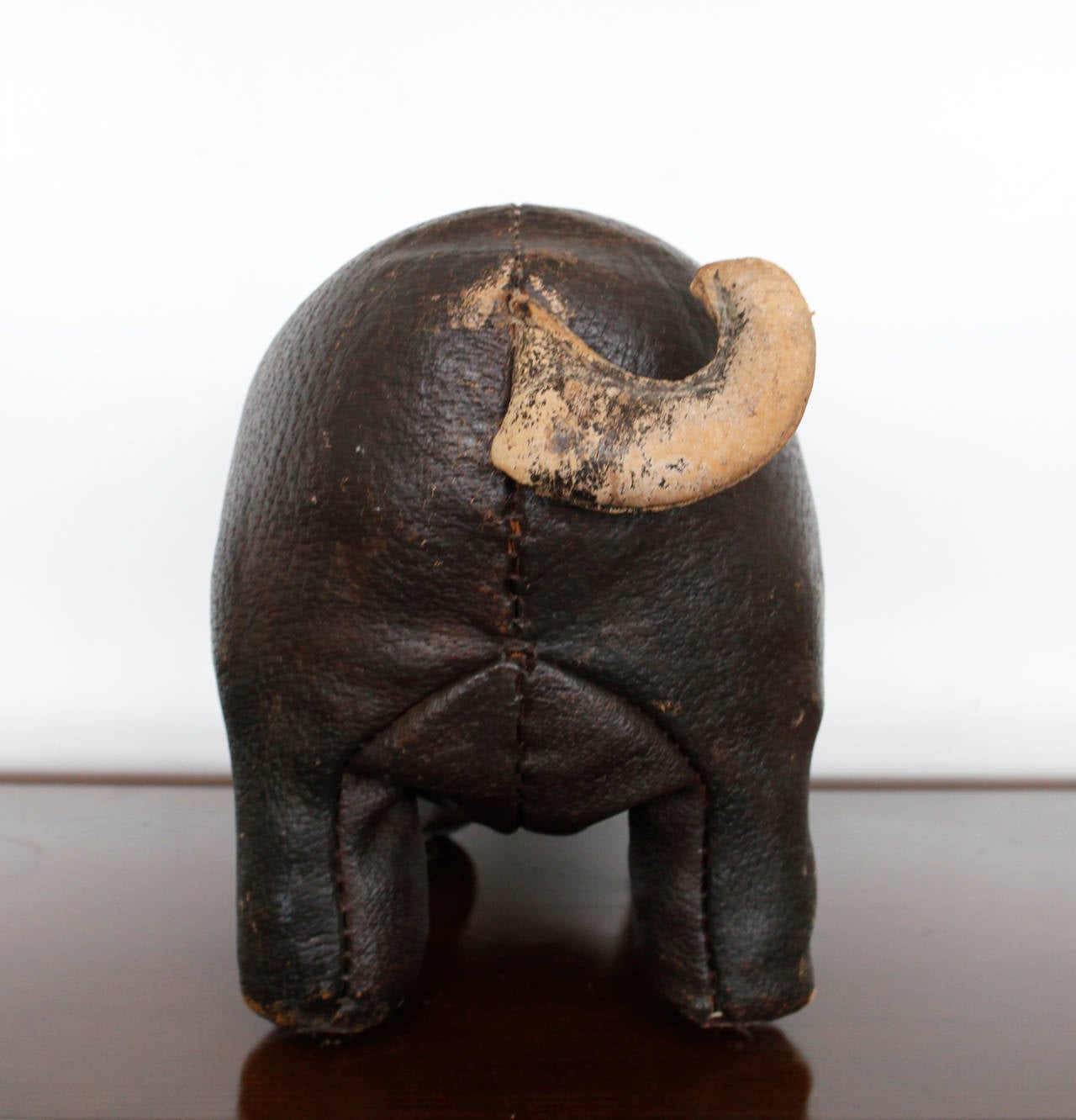 Vintage Leather Pig Animal Stool or Ottoman at 1stDibs leather animal