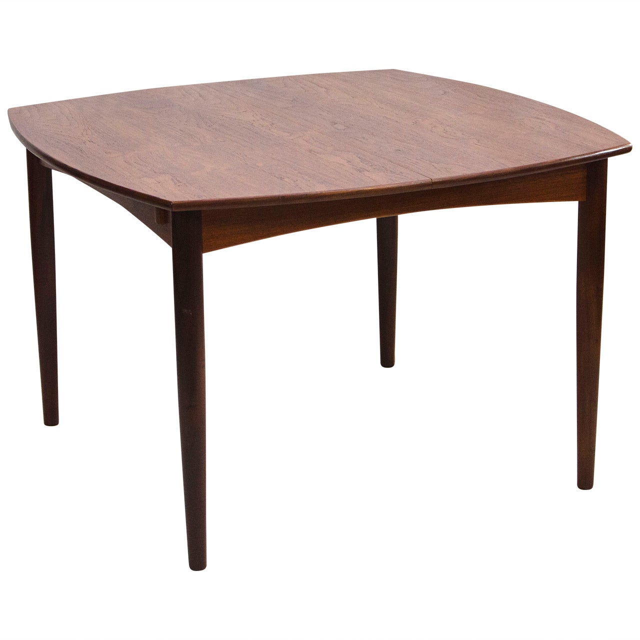 Mid Century Small Walnut Dining or Game Butterfly Leaf Table at 1stDibs