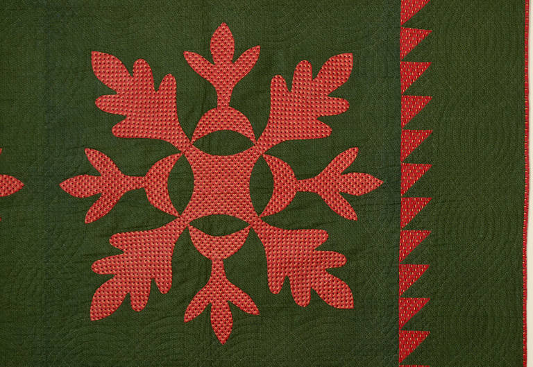 Oak Leaf Quilt at 1stDibs