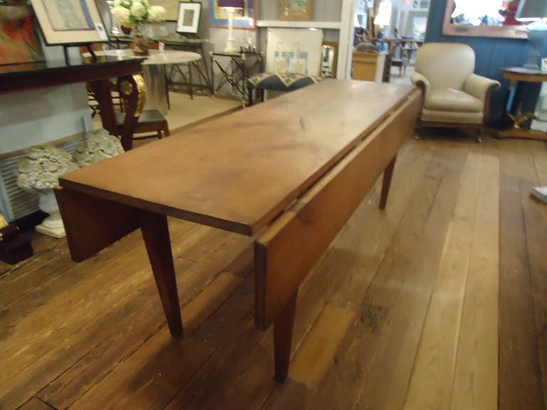Antique Drop Leaf Farm Table at 1stdibs