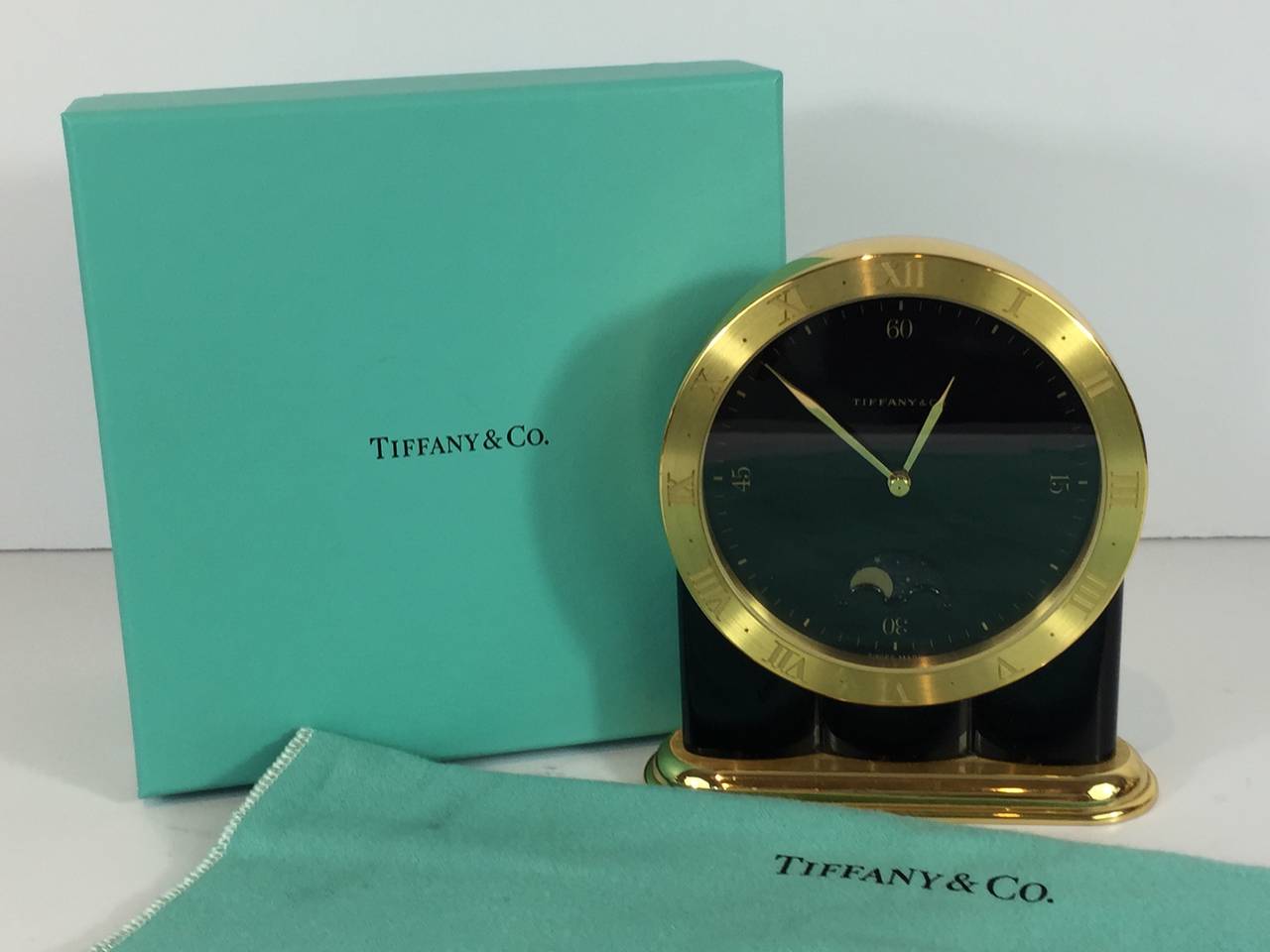 Tiffany and Co. Moon Phase Desk Clock at 1stDibs tiffany desk clock