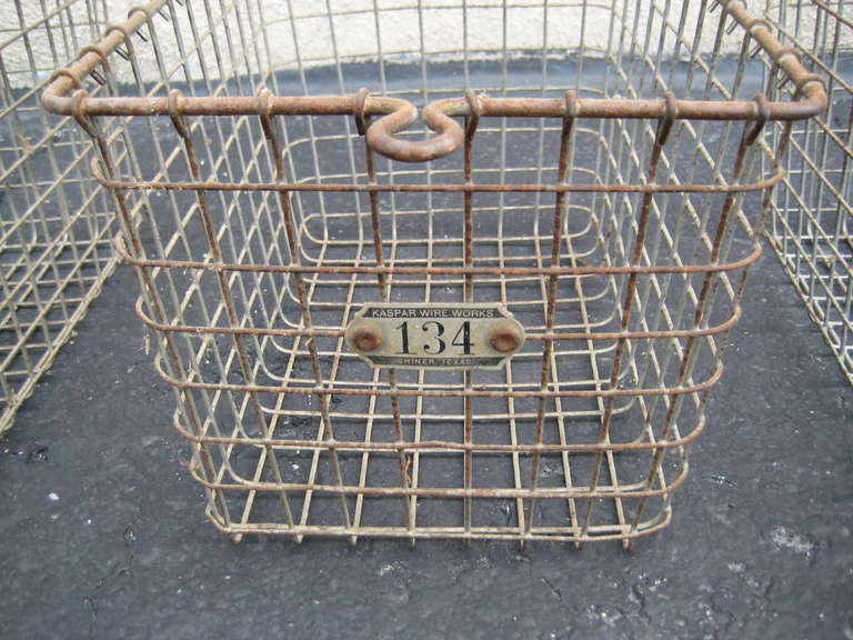 Antique Industrial Metal Locker Baskets For Sale at 1stDibs vintage