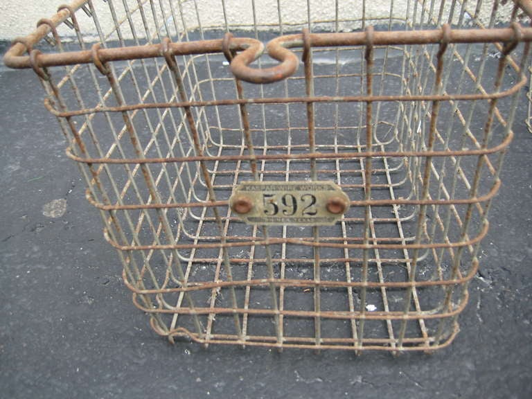 Antique Industrial Metal Locker Baskets For Sale at 1stDibs vintage